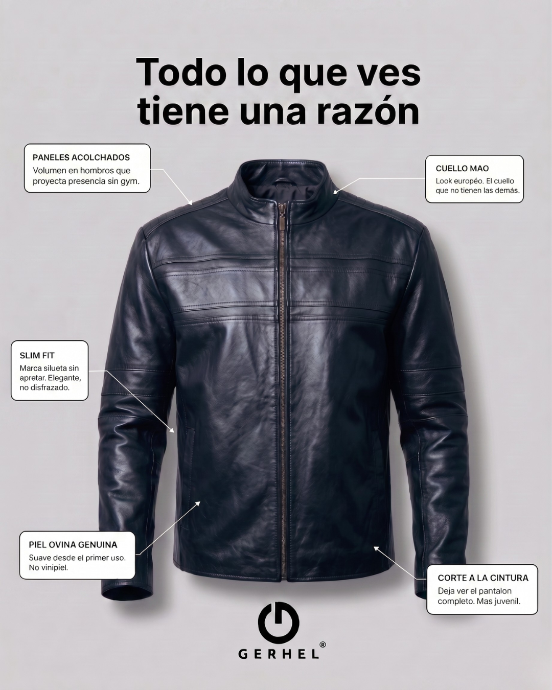 Chamarra GERHEL para Caballero Praga Mod. 833