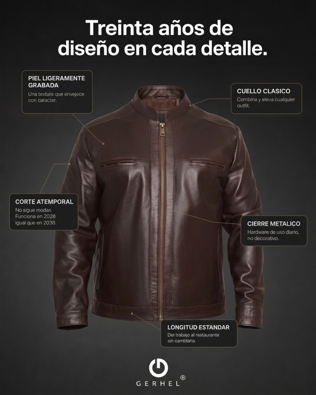 Chamarra GERHEL para Caballero California Mod. 676