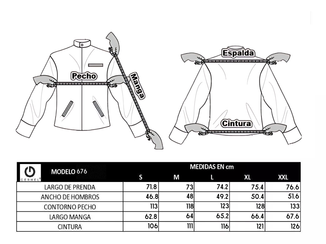 Chamarra GERHEL para Caballero California Mod. 676