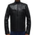 CHAMARRA PARA CABALLERO DE PIEL BORREGO NEGRO 580