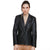BLAZER DE PIEL PARA DAMA COLOR NEGRO 4270